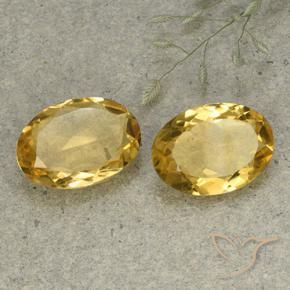 Gemas de Citrino Naranja dorado natural de 8.82 ct, Ovalada, VVS-VS