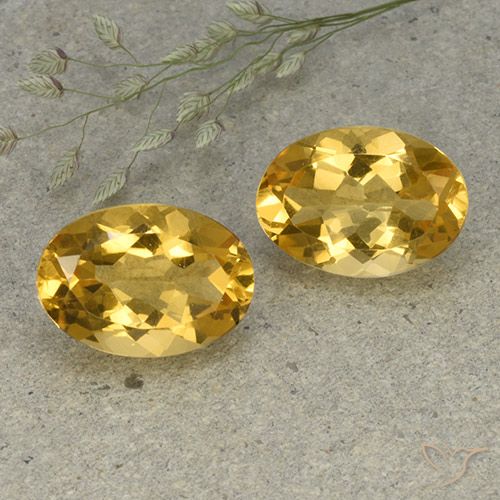 10.76ctw Natural Dorado claro medio Citrino, Ovalada, VVS-VS