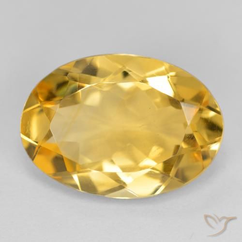 4.76ct Natural Dorado medio Citrino, Ovalada, VVS-VS