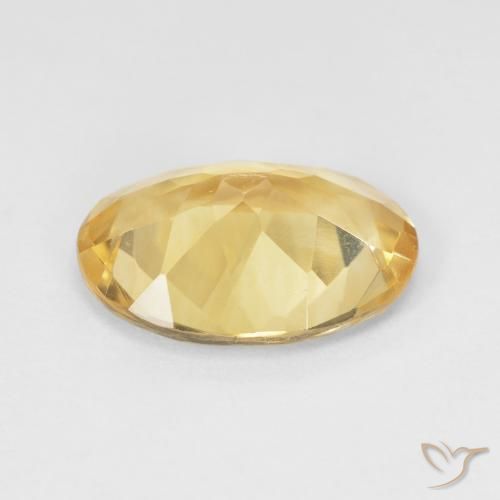 Citrino Medium Light-Golden natural de 4.28 ct, Ovalada, VVS-VS