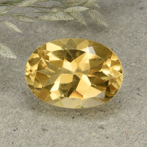 5.82ct Natural Naranja dorado Citrino, Ovalada, VVS-VS