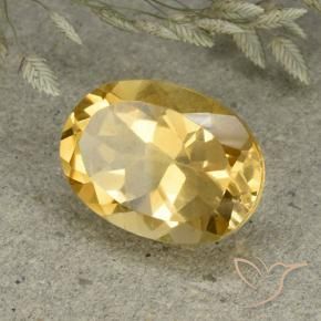 Citrino Naranja dorado natural de 5.82 ct, Ovalada, VVS-VS