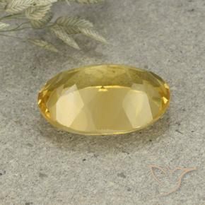 Citrino Naranja dorado natural de 5.10 ct, Ovalada, VVS-VS