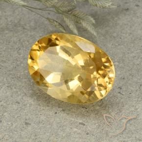 Citrino Naranja dorado natural de 5.60 ct, Ovalada, VVS-VS