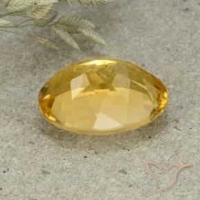 Citrino Naranja dorado natural de 5.60 ct, Ovalada, VVS-VS