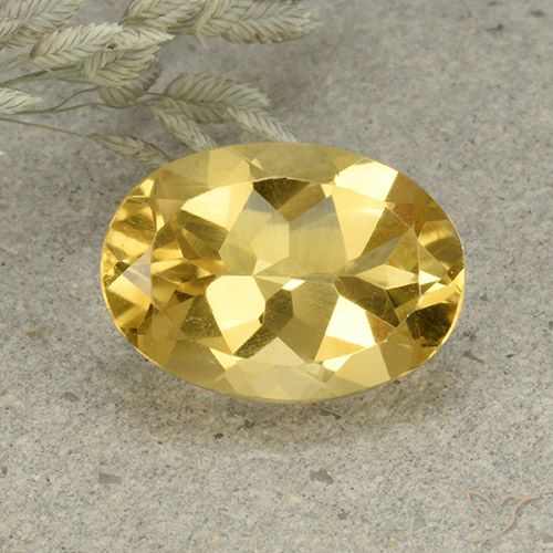 5.07ct Natural Naranja dorado Citrino, Ovalada, VVS-VS