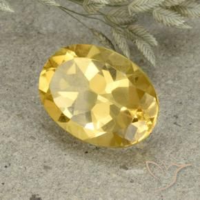 Citrino Naranja dorado natural de 5.07 ct, Ovalada, VVS-VS