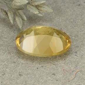 Citrino Naranja dorado natural de 5.07 ct, Ovalada, VVS-VS