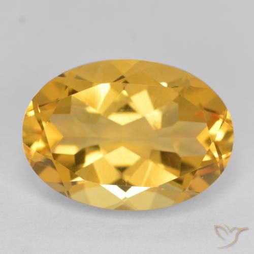 5.47ct Natural Dorado oscuro medio Citrino, Ovalada, VVS-VS