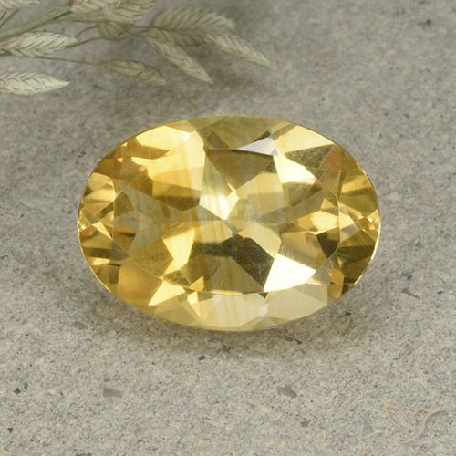 4.84ct Natural Naranja dorado Citrino, Ovalada, VVS-VS