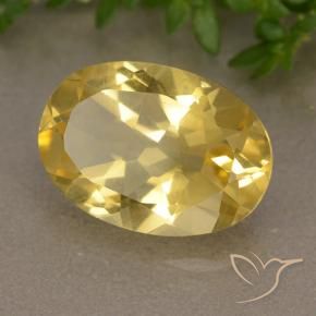 Citrino Naranja dorado natural de 5.18 ct, Ovalada, VVS-VS