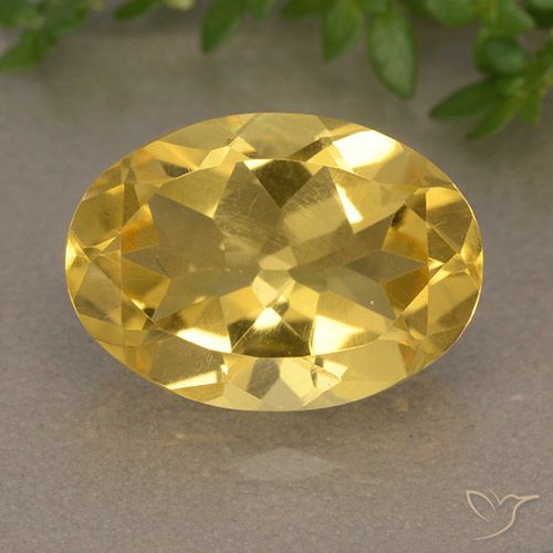 5.65ct Natural Dorado medio Citrino, Ovalada, VVS-VS
