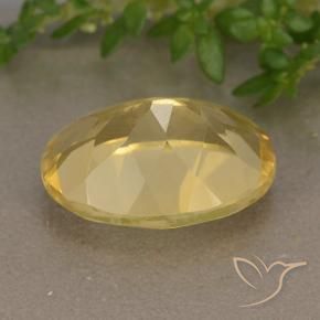 Citrino Dorado medio natural de 5.65 ct, Ovalada, VVS-VS