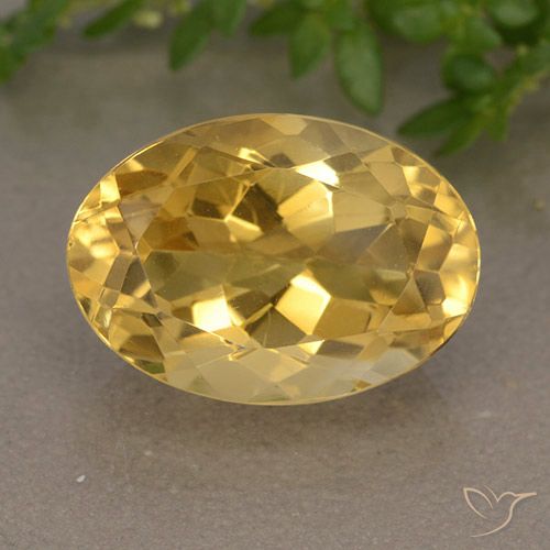 6.10ct Natural Naranja dorado Citrino, Ovalada, VVS-VS