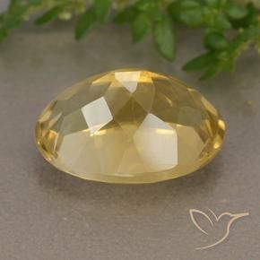 Citrino Naranja dorado natural de 6.10 ct, Ovalada, VVS-VS