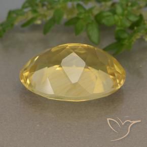 Citrino Dorado medio natural de 5.35 ct, Ovalada, VVS-VS