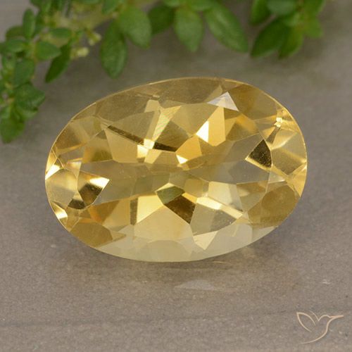 4.72ct Natural Dorado medio Citrino, Ovalada, VVS-VS