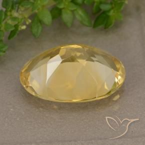 Citrino Dorado medio natural de 4.72 ct, Ovalada, VVS-VS