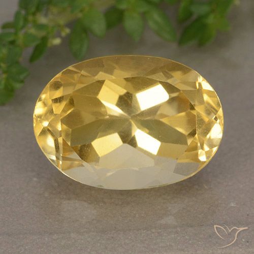 6.32ct Natural Naranja dorado Citrino, Ovalada, VVS-VS