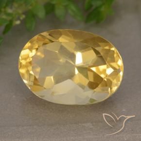 Citrino Naranja dorado natural de 6.32 ct, Ovalada, VVS-VS