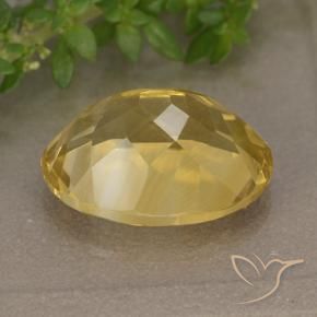 Citrino Dorado medio natural de 5.95 ct, Ovalada, VVS-VS