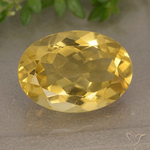 5.87ct Natural Dorado medio Citrino, Ovalada, VVS-VS