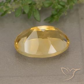 Citrino Naranja dorado intenso natural de 5.78 ct, Ovalada, VVS-VS