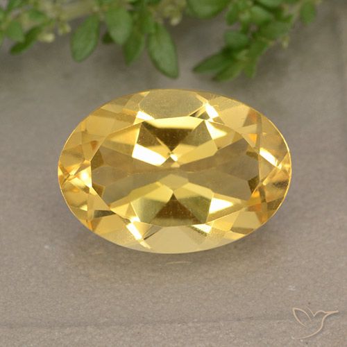 4.97ct Natural Dorado medio Citrino, Ovalada, VVS-VS