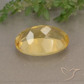 Citrino Naranja dorado intenso natural de 5.38 ct, Ovalada, VVS-VS