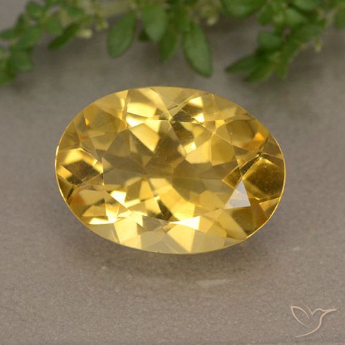 4.87ct Natural Dorado medio Citrino, Ovalada, VVS-VS