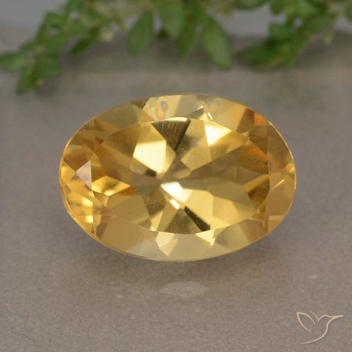5.64ct Natural Naranja dorado intenso Citrino, Ovalada, VVS-VS