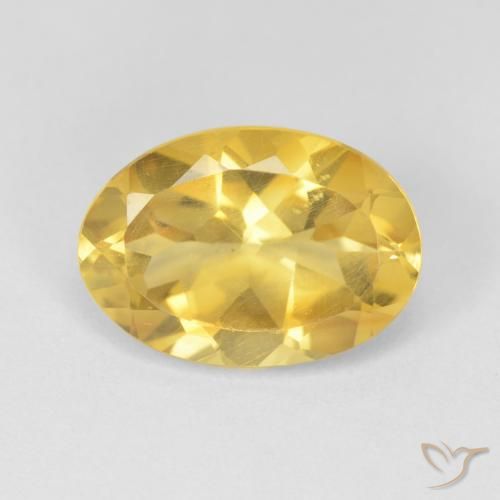 5.09ct Natural Naranja dorado Citrino, Ovalada, VVS-VS