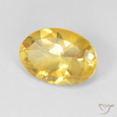 Citrino Naranja dorado natural de 5.09 ct, Ovalada, VVS-VS