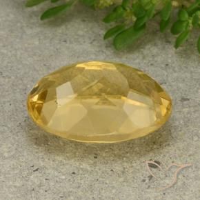 Citrino Dorado medio natural de 5.93 ct, Ovalada, VVS-VS