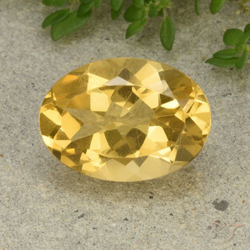 5.22ct Natural Dorado medio Citrino, Ovalada, VVS-VS