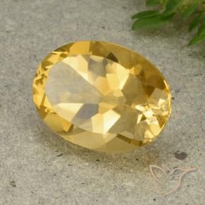 Citrino Naranja dorado natural de 5.41 ct, Ovalada, VVS-VS