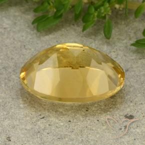 Citrino Naranja dorado natural de 5.41 ct, Ovalada, VVS-VS
