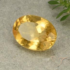 Citrino Naranja dorado natural de 4.82 ct, Ovalada, VVS-VS
