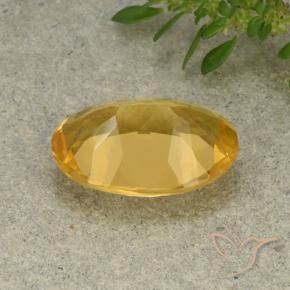 Citrino Naranja dorado natural de 4.82 ct, Ovalada, VVS-VS