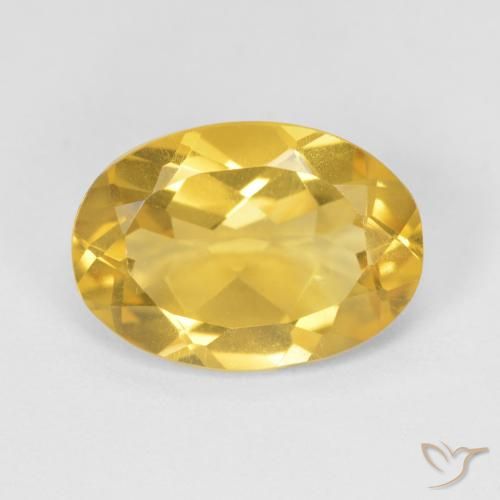 4.82ct Natural Dorado medio Citrino, Ovalada, VVS-VS