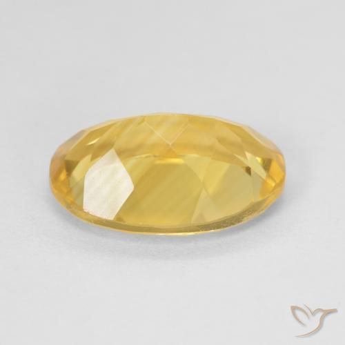 Citrino Dorado medio natural de 4.82 ct, Ovalada, VVS-VS