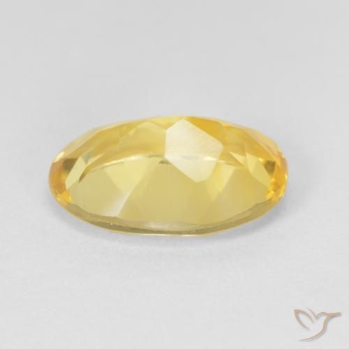 Citrino Dorado medio natural de 4.86 ct, Ovalada, VVS-VS