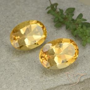 Gemas de Citrino Naranja dorado natural de 11.26 ct, Ovalada, VVS-VS
