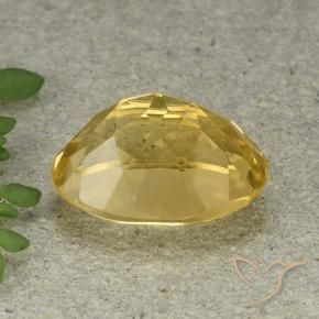 Citrino Dorado medio natural de 6.14 ct, Ovalada, VVS-VS