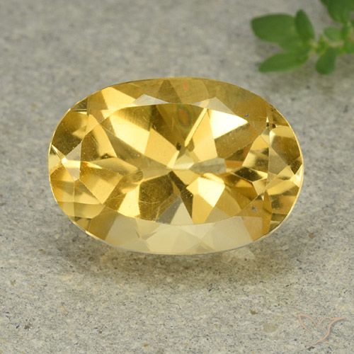 5.43ct Natural Naranja dorado Citrino, Ovalada, VVS-VS