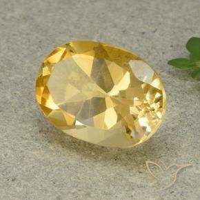 Citrino Naranja dorado natural de 5.43 ct, Ovalada, VVS-VS