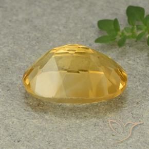 Citrino Naranja dorado natural de 5.43 ct, Ovalada, VVS-VS