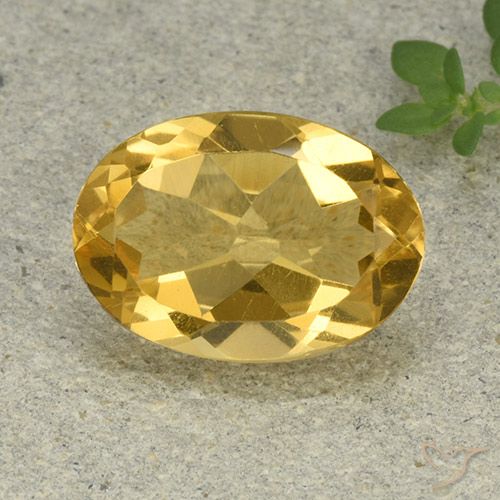 4.79ct Natural Naranja dorado Citrino, Ovalada, VVS-VS