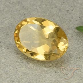 Citrino Naranja dorado natural de 4.79 ct, Ovalada, VVS-VS