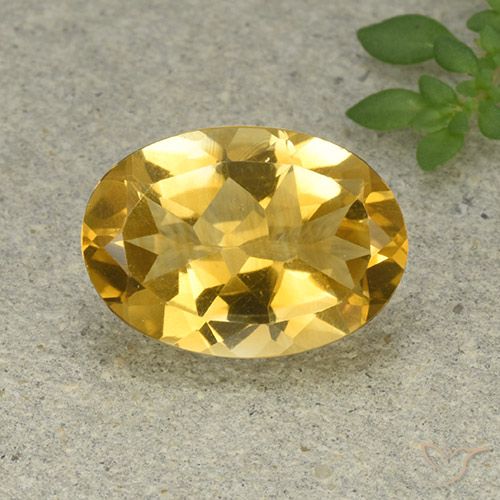 5.03ct Natural Naranja dorado Citrino, Ovalada, VVS-VS